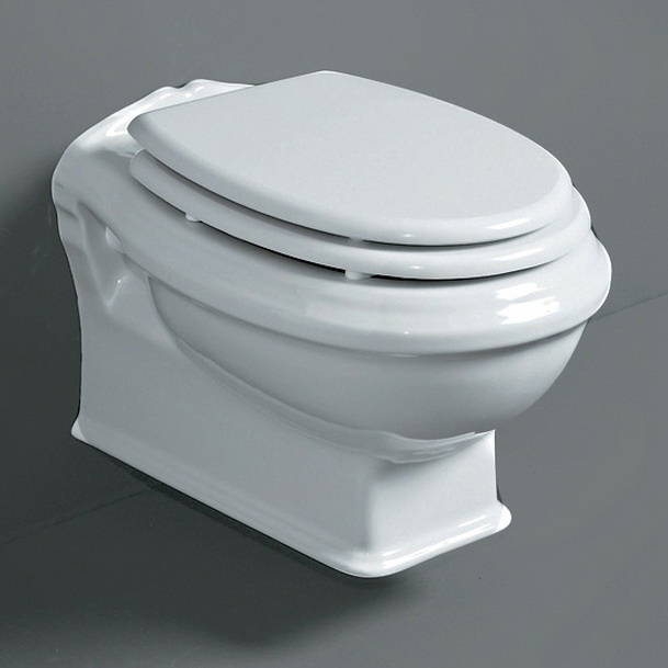 Унитаз подвесной Simas Arcade с крышкой, белый (AR841) - 5