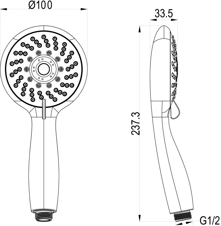 Душевой гарнитур Swedbe Harmony 5010 - 2