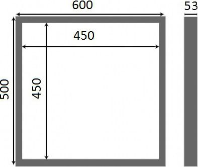 Люк настенный Люкер AL-KR 50x60 - 6