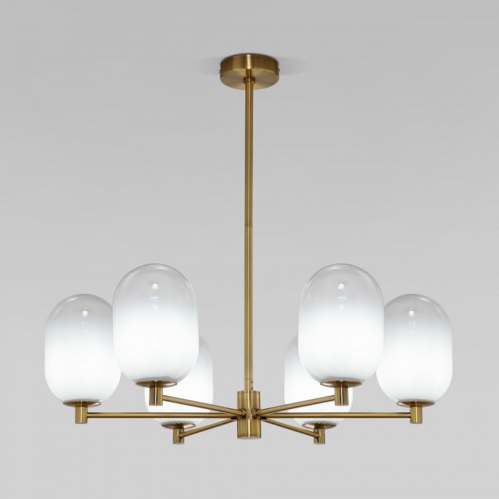 Люстра на штанге Eurosvet Loona 60161/6 латунь - 0