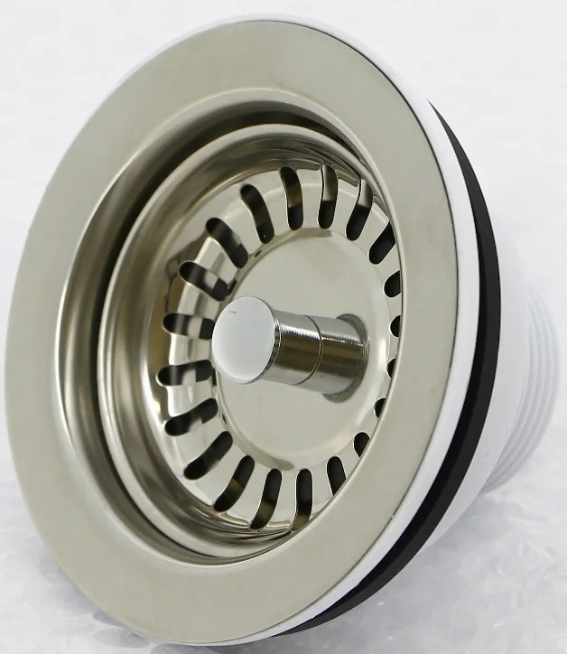 Выпуск для раковины McAlpine без перелива, хром, с пробкой-решеткой MRSKW7 - 2