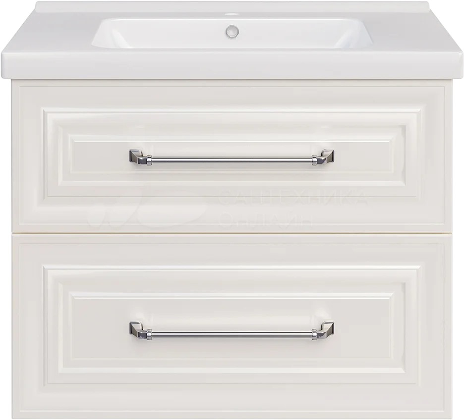 Тумба под раковину без столешницы ASB-Woodline Валенца 80 слоновая кость 11920 СК - 0