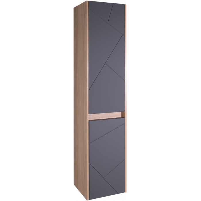 Пенал ASB-Mebel Диана 35 Gray серый | дуб 12036 - 0