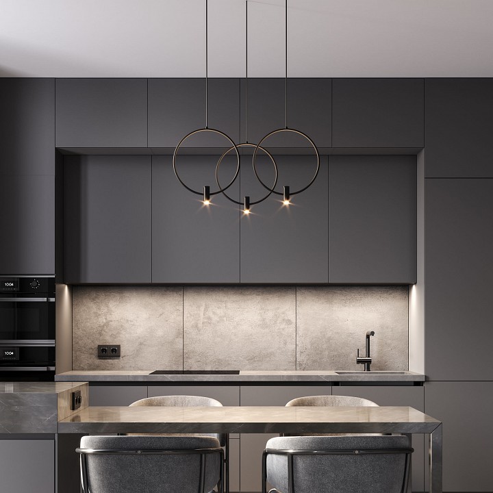 Подвесной светильник Eurosvet Layla 50257/3 LED черный - 1