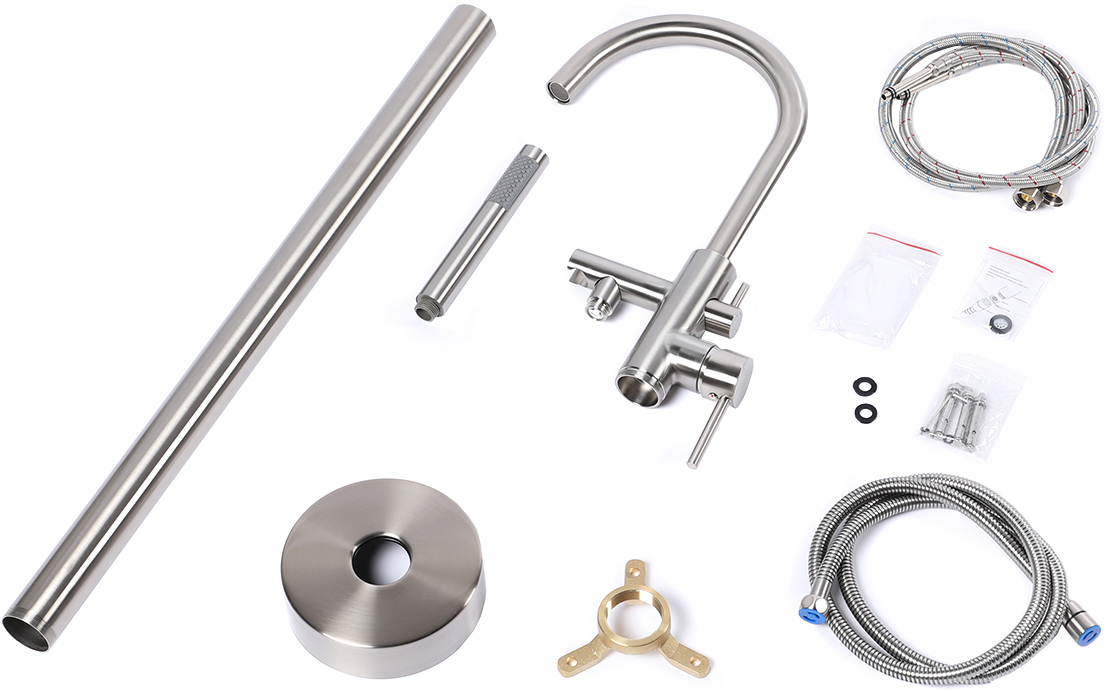 Смеситель для ванны с душем STWORKI Эстерсунд ES-06ni напольный - 6