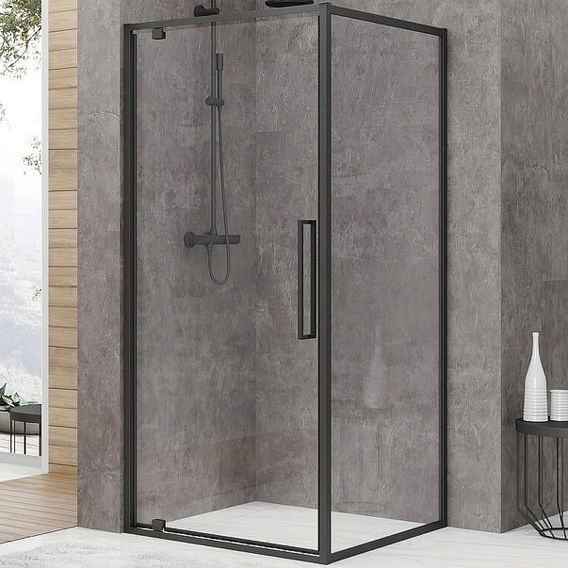 Душевой уголок Black&White Stellar Wind 100х100 черный матовый 8771010 - 0