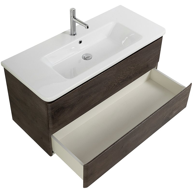 Тумба с раковиной BelBagno Albano 105 темное дерево - 2