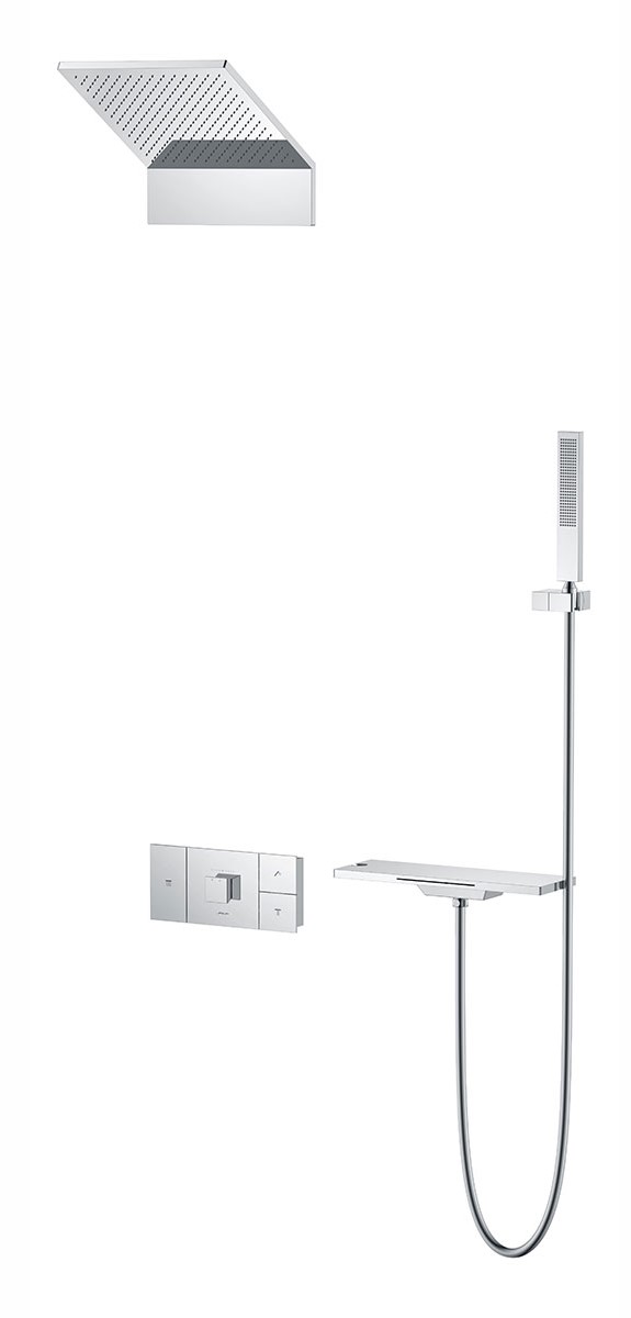 Душевой комплект Vincea Futura с термостатом хром VSFW-2F11TCH - 0