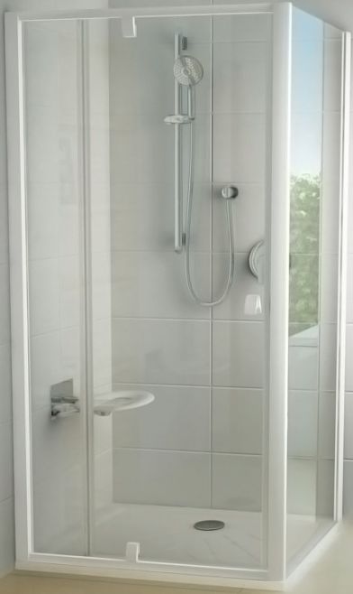 Душевой уголок Ravak PDOP2-120 + PPS-100 профиль белый - 1