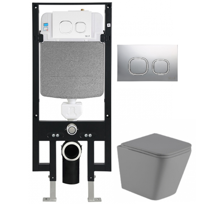 Комплект Weltwasser AMBERG 497 + GELBACH 004 MT-GR + AMBERG RD-MT CR  10000006609 - 0