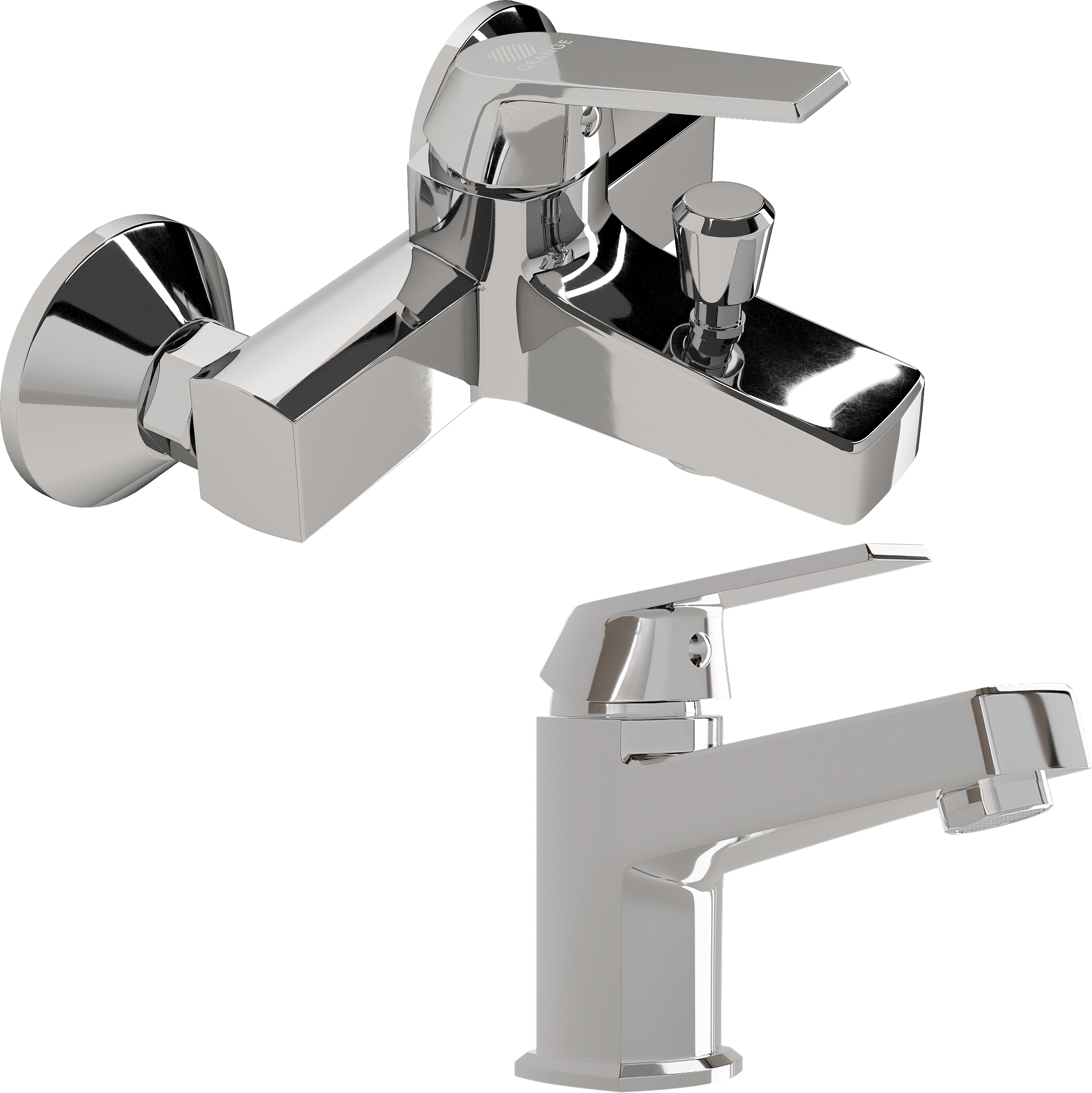 Комплект Смеситель для раковины SM-02cr + Смеситель для ванны с душем SM-03cr 566160 - 0