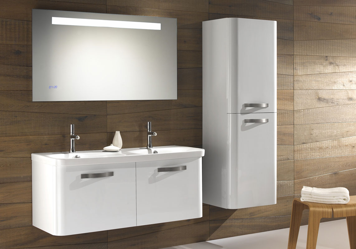 Зеркало Jacob Delafon Replay EB1163 120 см с часами EB1163-NF - 1