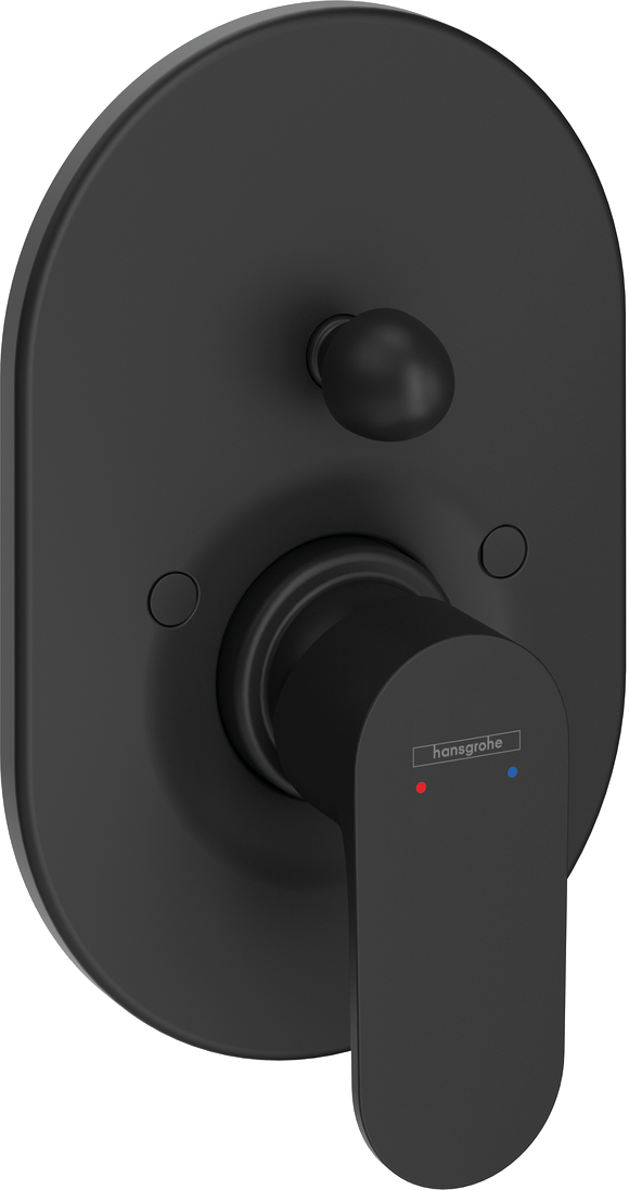 Смеситель для ванны с душем Hansgrohe Rebris S черный матовый 72449670 - 0