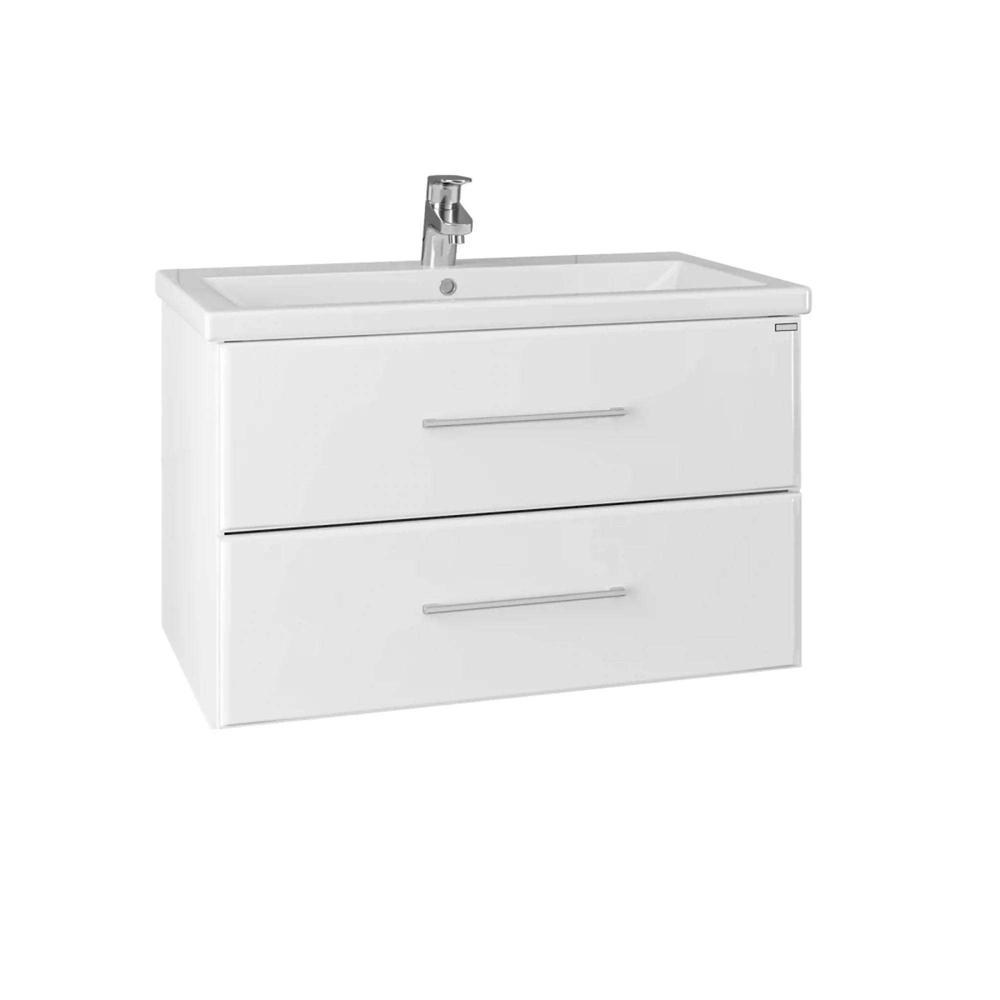 Тумба с раковиной подвесная Санта Омега 80 белый - 4