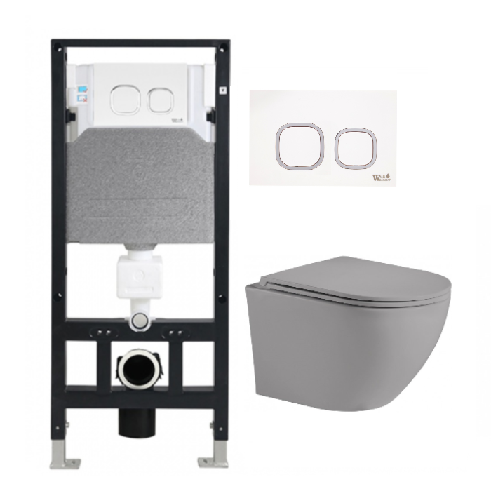 Комплект Weltwasser AMBERG 506 + MERZBACH 004 MT-GR + AMBERG RD-WT  10000006822 - 0