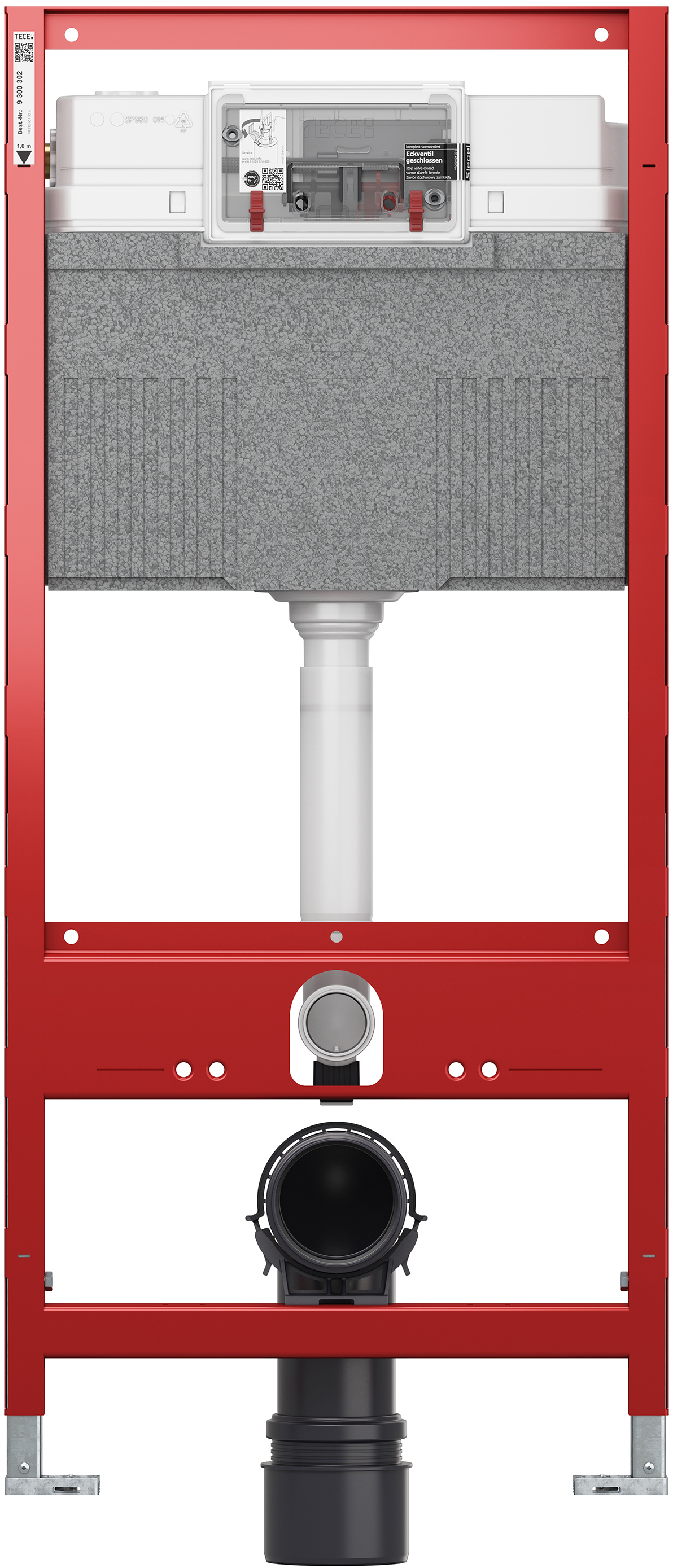 Комплект  Унитаз подвесной STWORKI Rotenburg SWH52 безободковый + Система инсталляции для унитазов TECE TECEprofil + кнопка смыва черная 480181 - 2