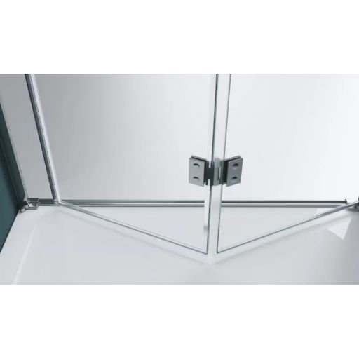 Дверь для душевого уголка BelBagno Albano 90х195 профиль хром стекло прозрачное ALBANO-50/40-C-Cr - 4