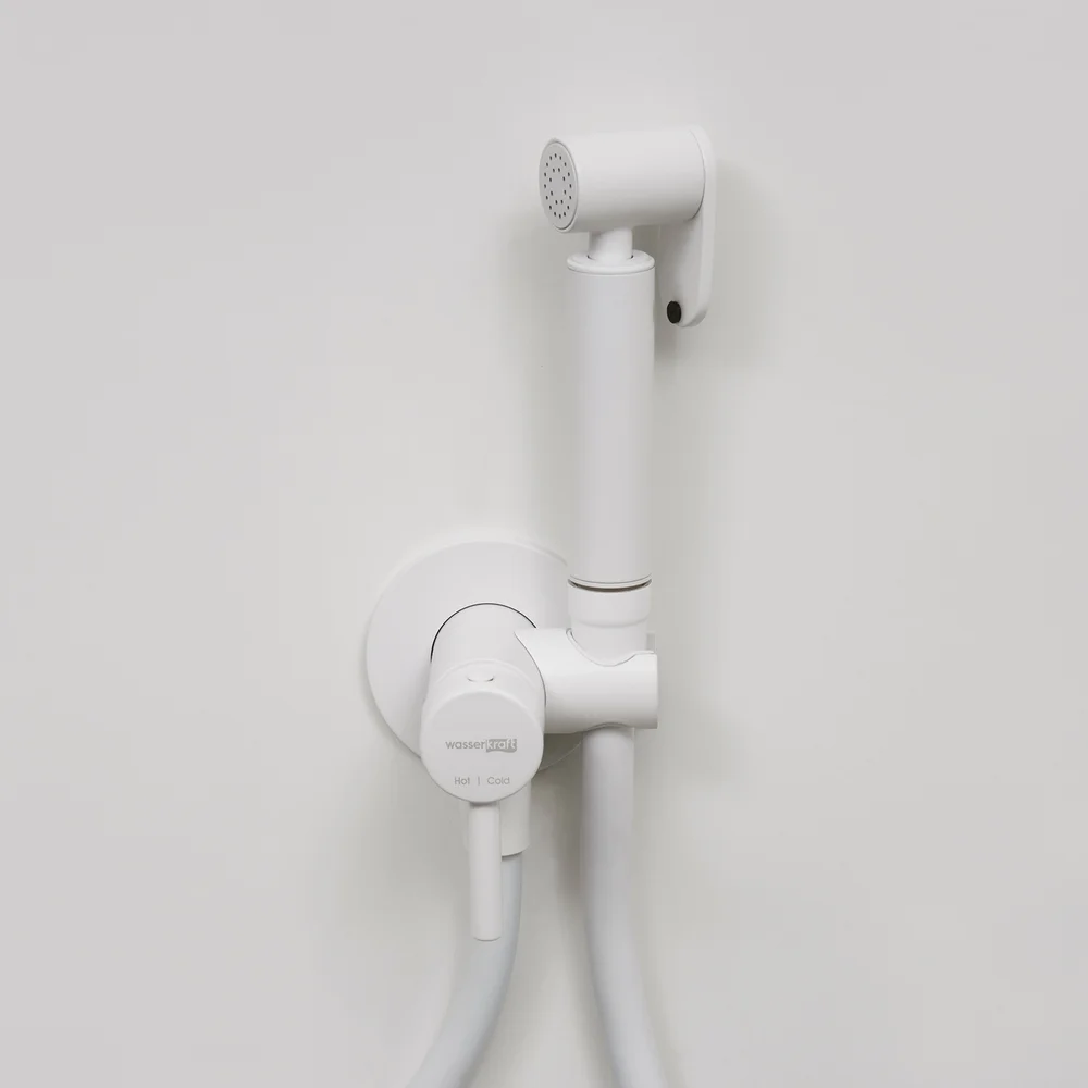 Гигиенический душ Wasserkraft со смесителем белый матовый A70538 - 3