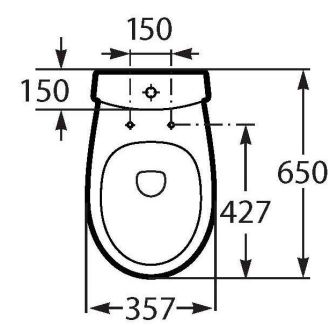Крышка-сиденье Roca Victoria Nord Black Edition ZRU9302627 с микролифтом, петли хром - 1