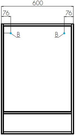 Комплект мебели Aquaton Флай 60 белый-светлое дерево - 11