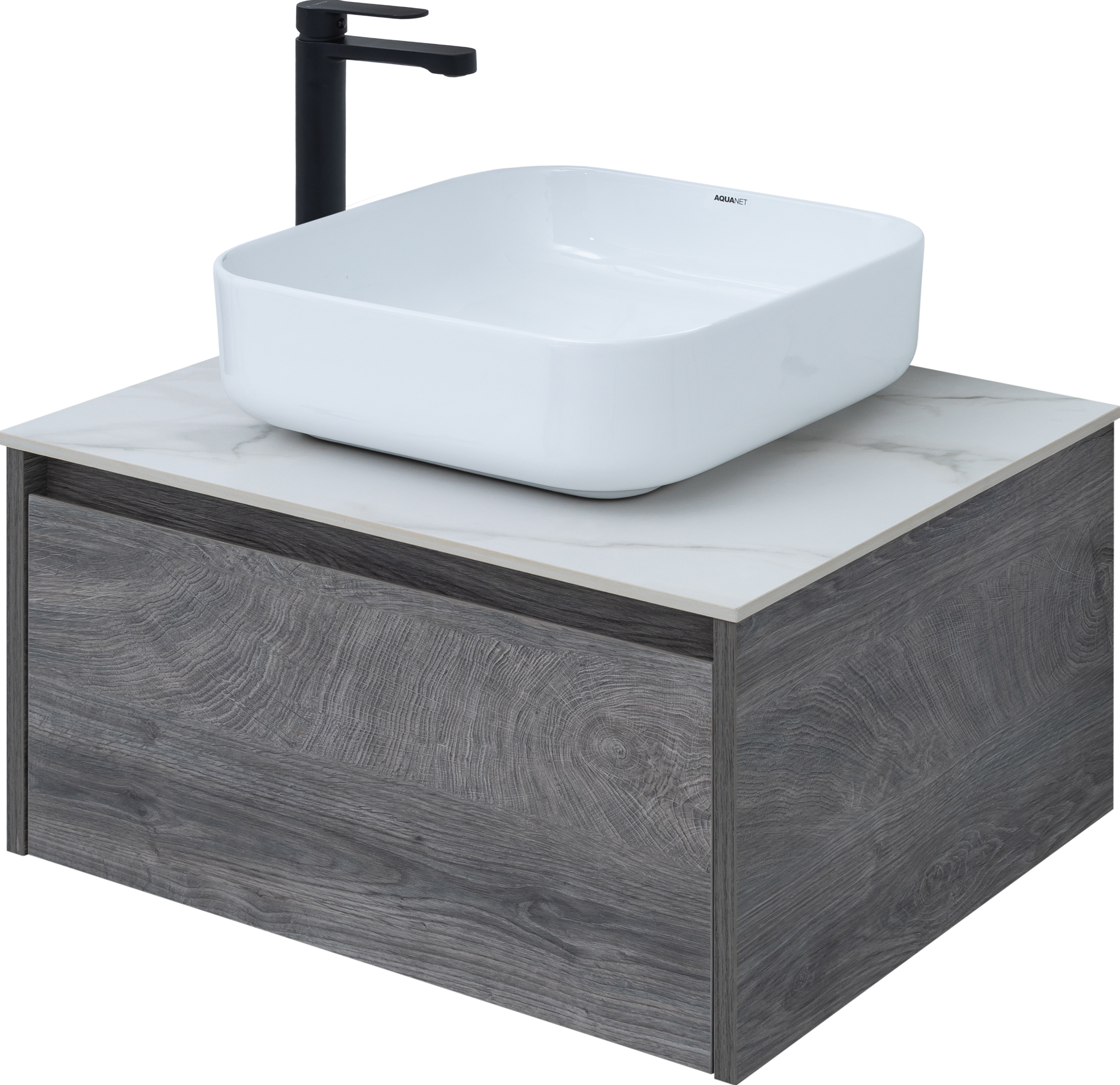 Тумба с раковиной STWORKI Карлстад 60 дуб рошелье, монте тиберио, с отверстием под смеситель в столешнице 425095 - 5