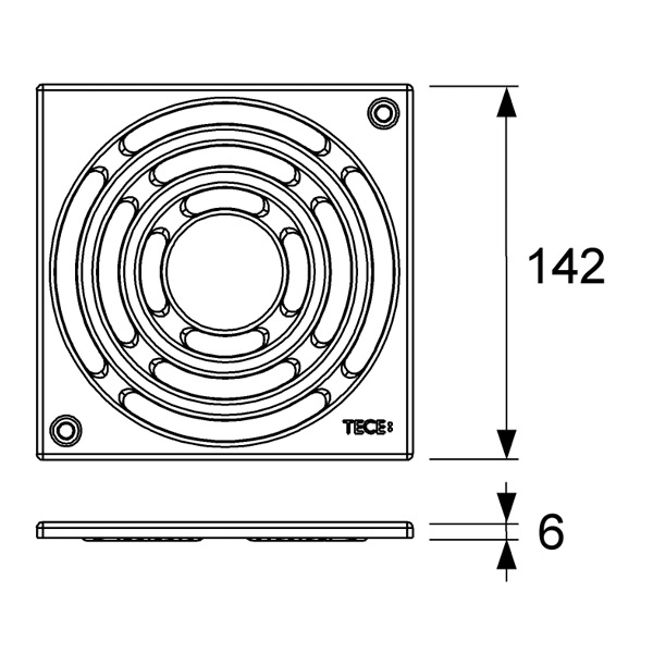 Решетка 150 х 150 м с фиксаторами 3665001 - 1