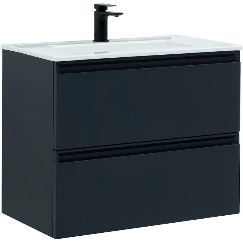 Тумба с раковиной Allen Brau Eclipse 80 черный матовый 1.E1002.AM - 2