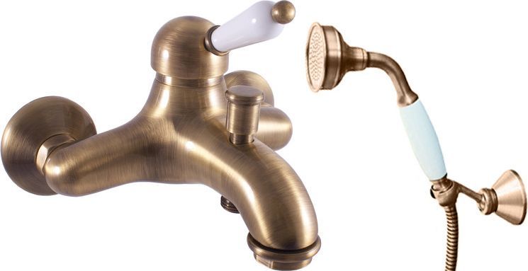 Смеситель Rav Slezak Labe L554.5/2SM для ванны с душем - 0