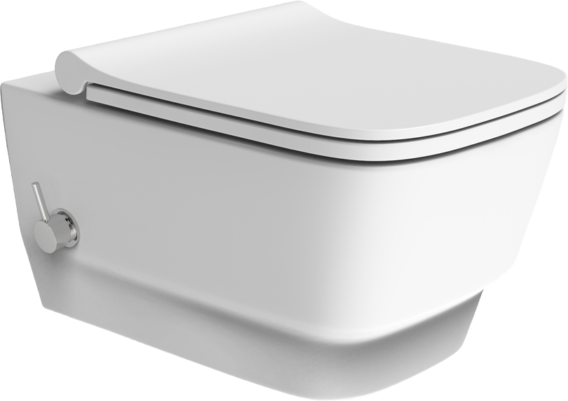 Чаша для подвесного унитаза Boheme Bello белая матовая без сиденья 971-2-MW - 0