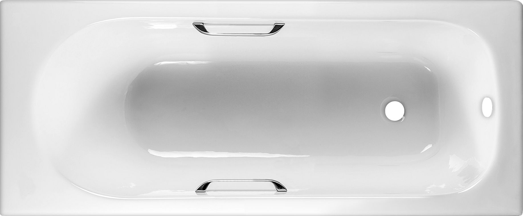 Чугунная ванна Byon B13 170x70x42 с ручками V0000226 - 0