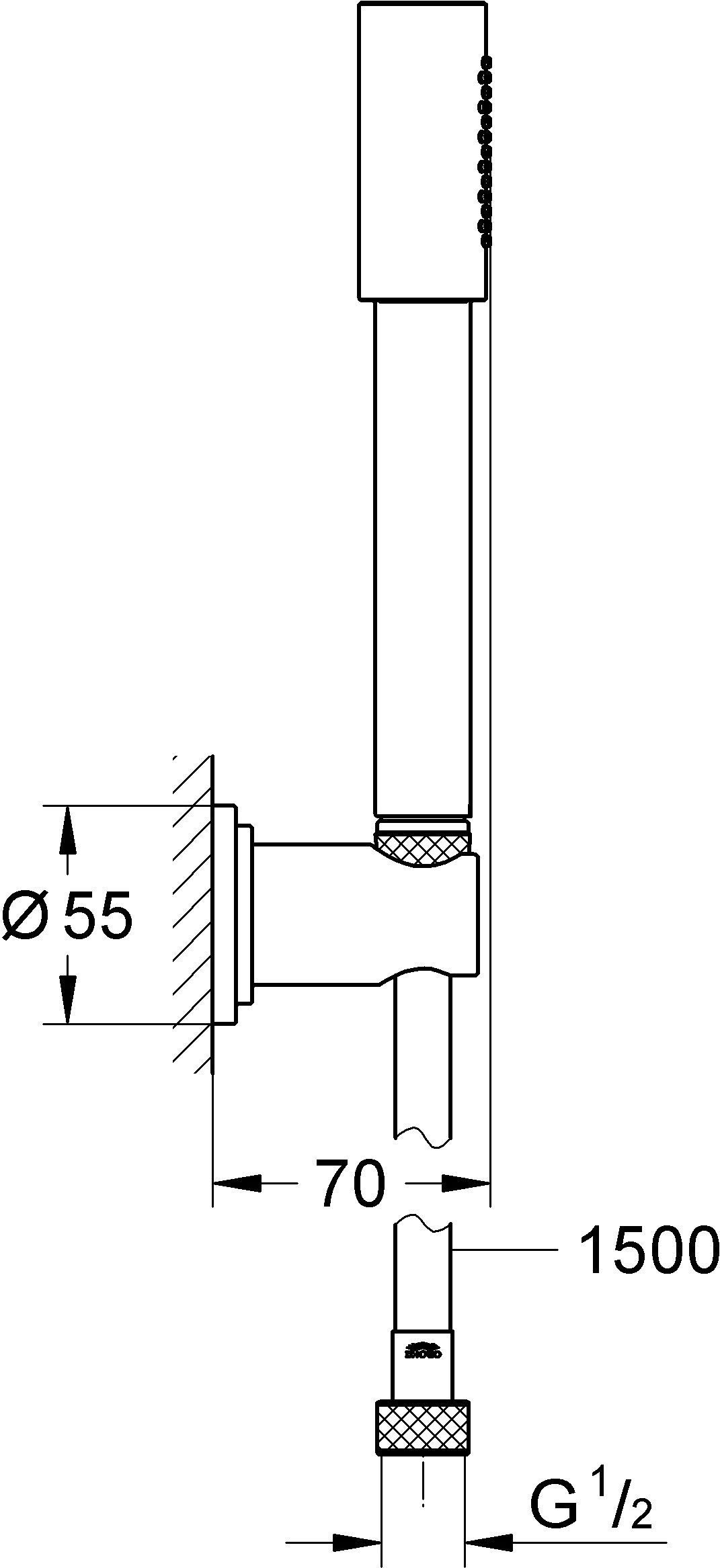 Душевой гарнитур Grohe Sena 28348000 - 15