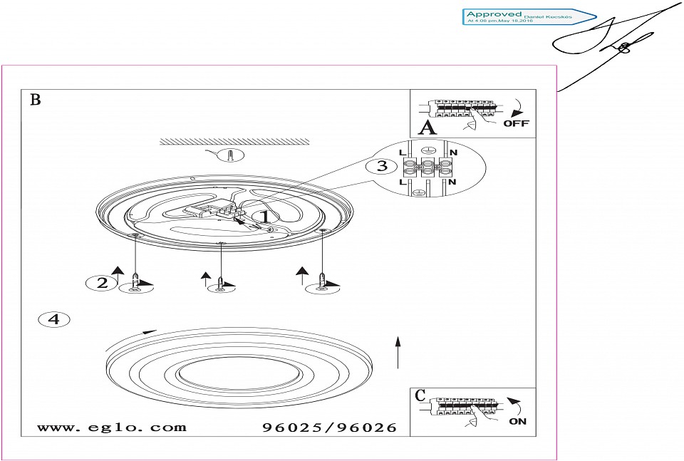 Накладной светильник Eglo ПРОМО Capasso 1 96026 - 1