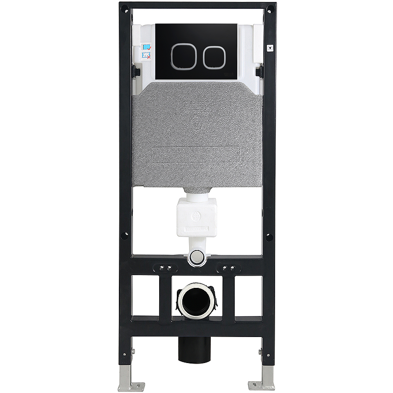 Система инсталляции WeltWasser WW AMBERG 506 B с кнопкой смыва черный  10000008226 - 0