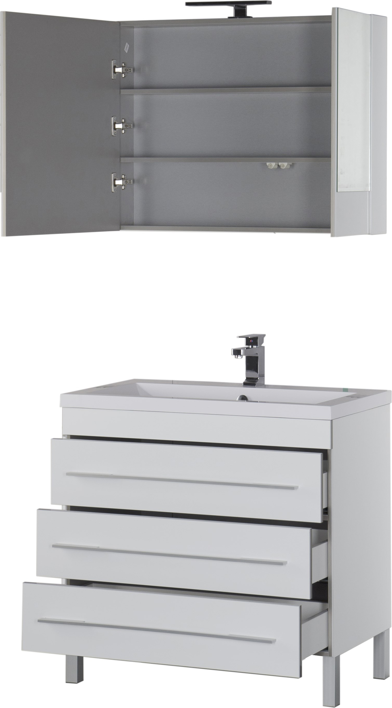 Мебель для ванной Aquanet Верона 90 белая 178470 - 11