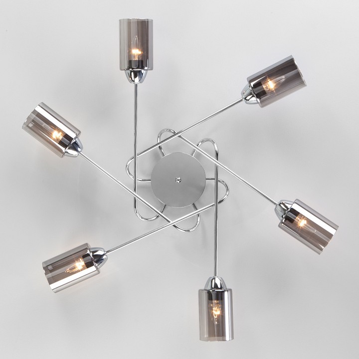 Потолочная люстра Eurosvet Motive 30167/6 хром - 1