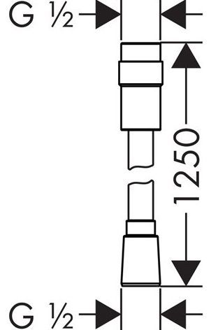 Душевой шланг Hansgrohe Isiflex 28249000 с регулировкой напора - 1