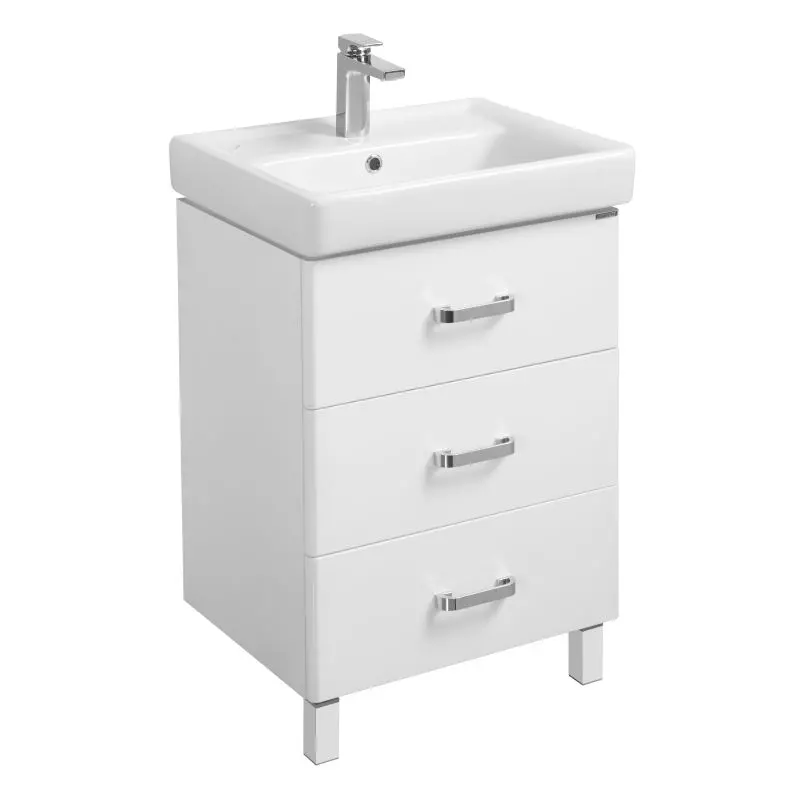 Тумба с раковиной напольная Aquaton Америна 60 белый 1A1689K1AM010 - 0