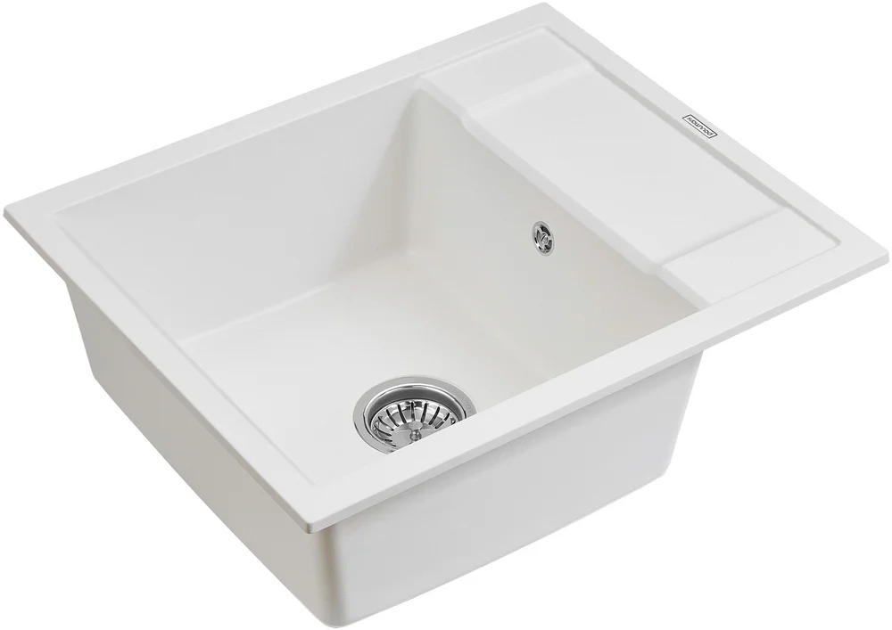 Мойка кухонная Paulmark Optimum 60 белый матовый PM216050-WH - 1