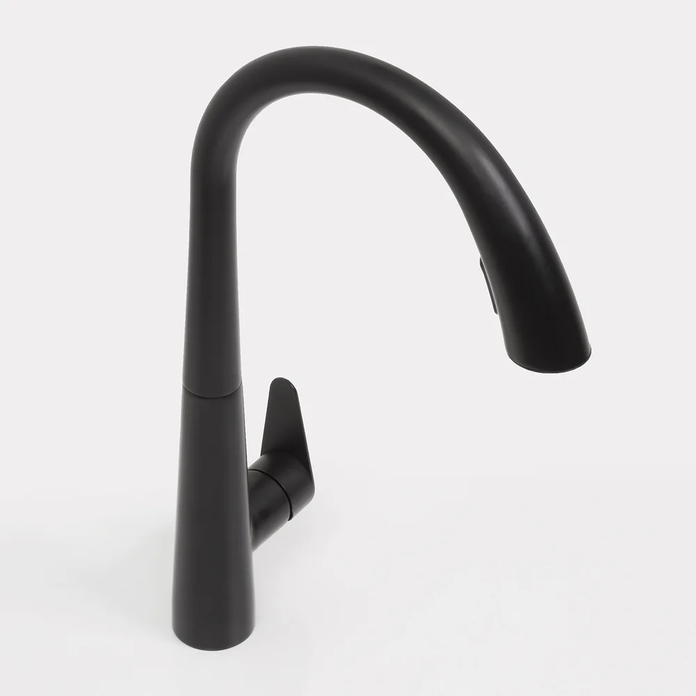 Смеситель для кухни Wasserkraft черный матовый A8667 - 2