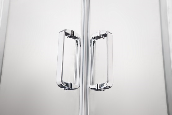 AQ ARI KV 09020CH Душевой уголок квадратный, двери раздвижные 900x900x2000 профиль хром, стекло прозрачное - 5