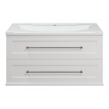 Тумба под раковину Misty Марта 100 белая глянцевая П-Мрт09100-011Пр - 0