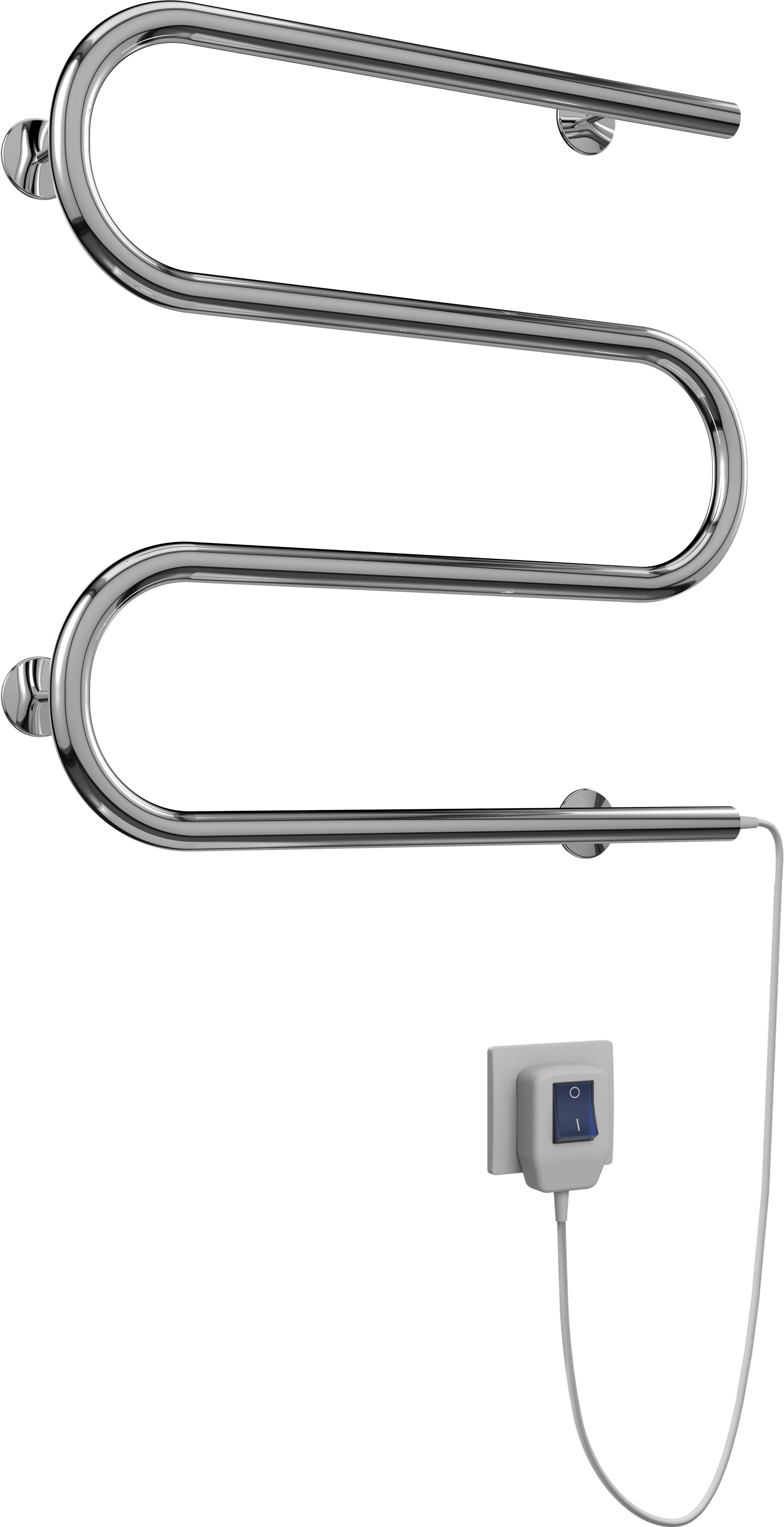 Электрический полотенцесушитель Terminus M-образный 500x500 Хром 4620768883910 - 2