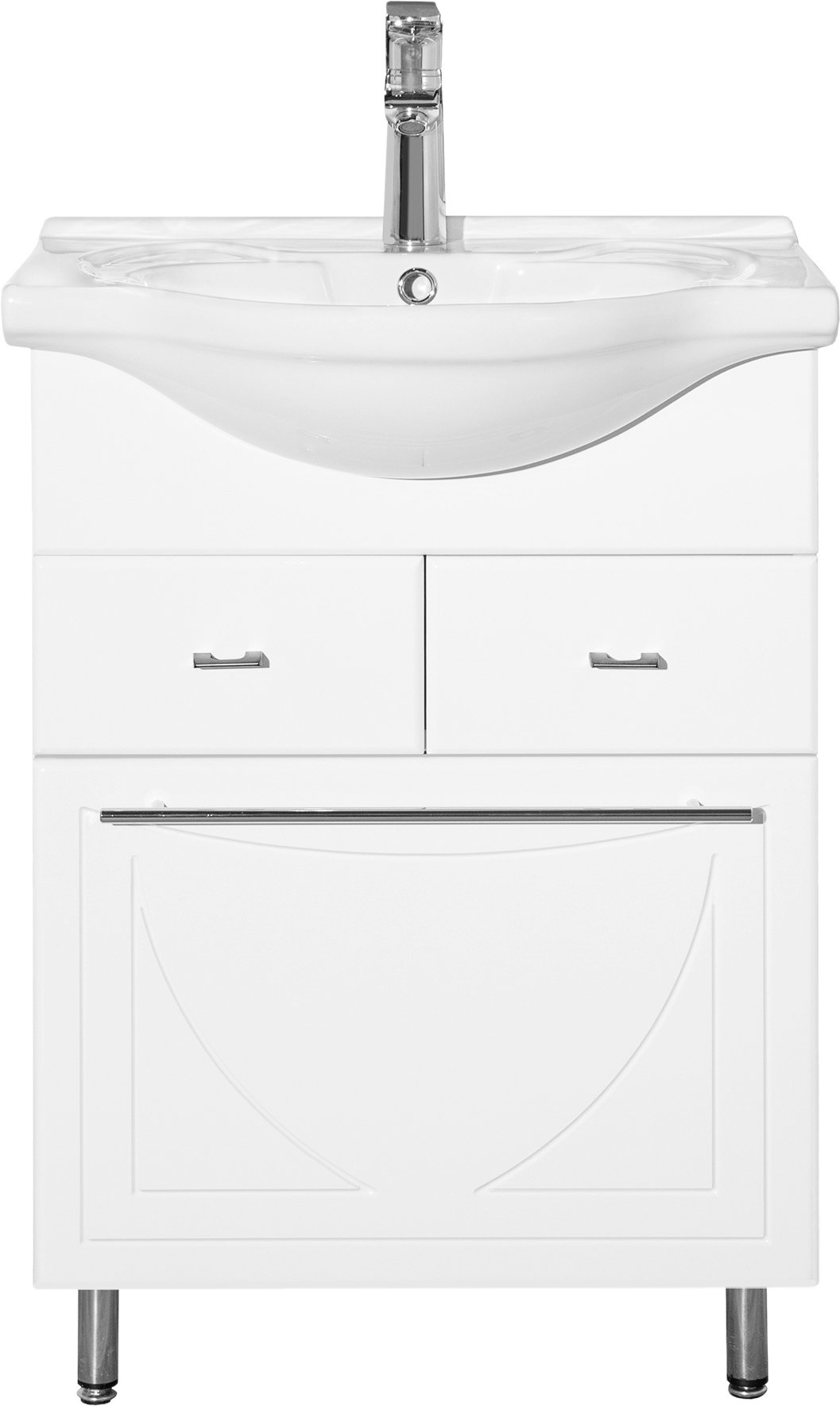 Тумба для комплекта Style Line Лана 60 с бельевой корзиной СС-00002253 - 1