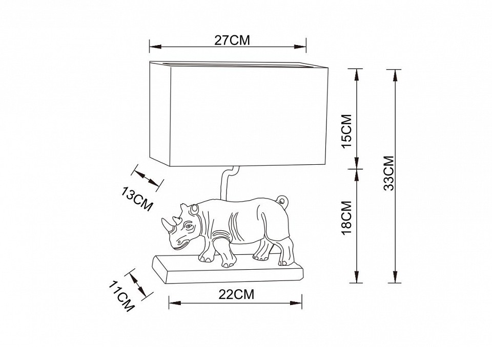 Настольная лампа Arte Lamp Clark A4376LT-1BS - 1