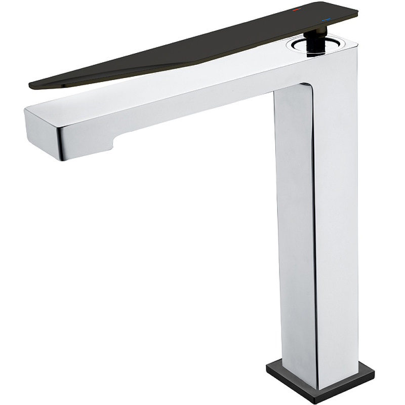 Смеситель для раковины Boheme Q хром с черным 142-CRB.2 - 0