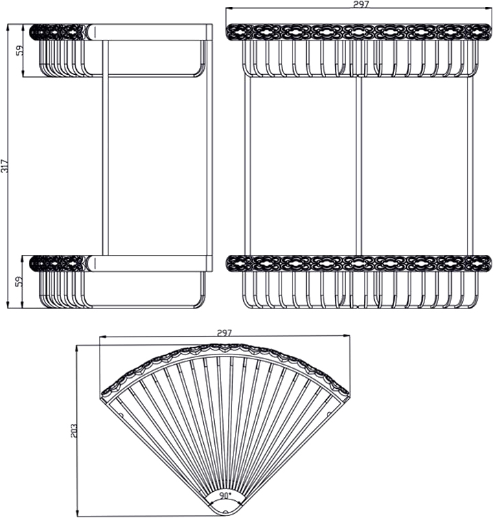 Полка Zorg Antic AZR U-4 SL - 1