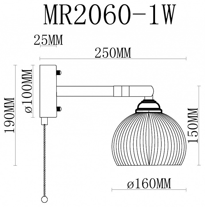 Бра MyFar Natalie MR2060-1W - 5
