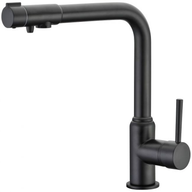 Смеситель Kaiser Teka 13044-9 для кухонной мойки, черный матовый - 0