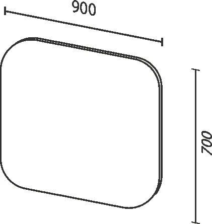 Зеркало Sanvit Асти 90 с подсветкой zasti90 - 1