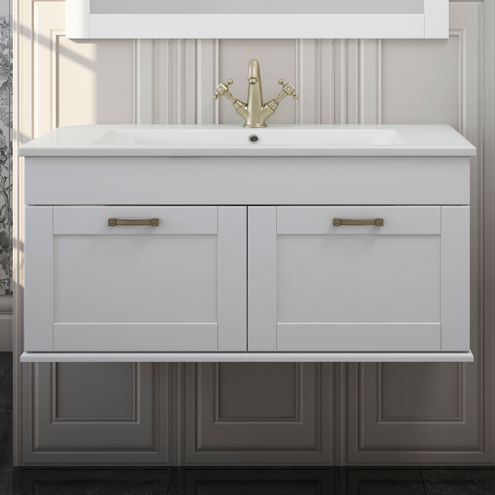 Тумба для комплекта Sanflor Ванесса 95 подвесная, белая С15327 - 0